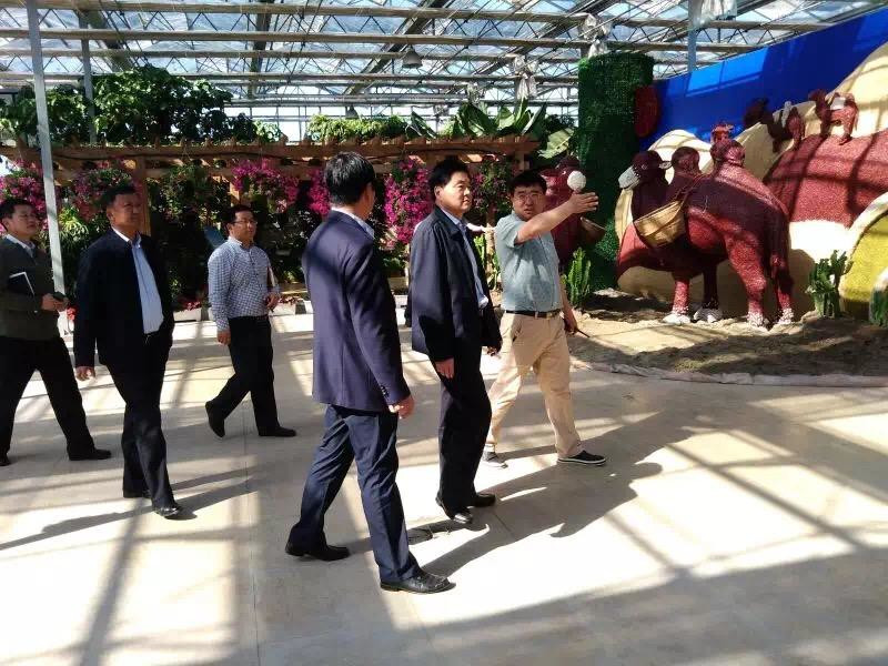 乌鲁木齐市委和昌吉市委领导一行莅临我司项目现场新疆农博园指导工作