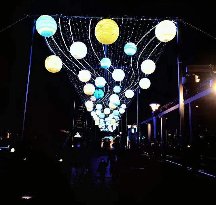 2023清水河公园新春亮化氛围营造